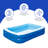 Inflatable 103-in x 69-in x 22-in Deep Rectangular Family Pool with Cover