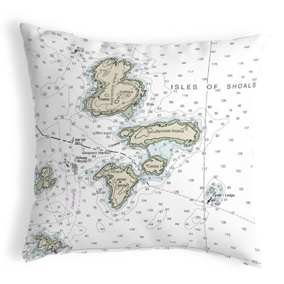 Coussin intérieur/extérieur sans cordons île of shoals, nh