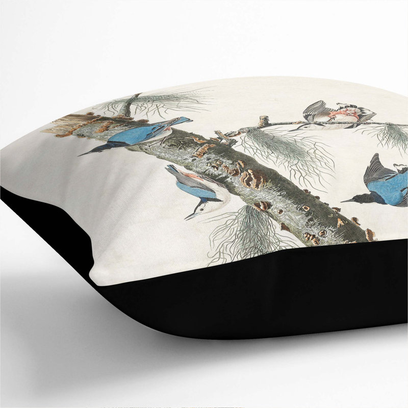 Square Throw Cushion, Black, 40cm H x 40cm W x 15cm D