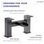 VeeBath Kelvin Square Waterfall Bath Filler Mixer Tap