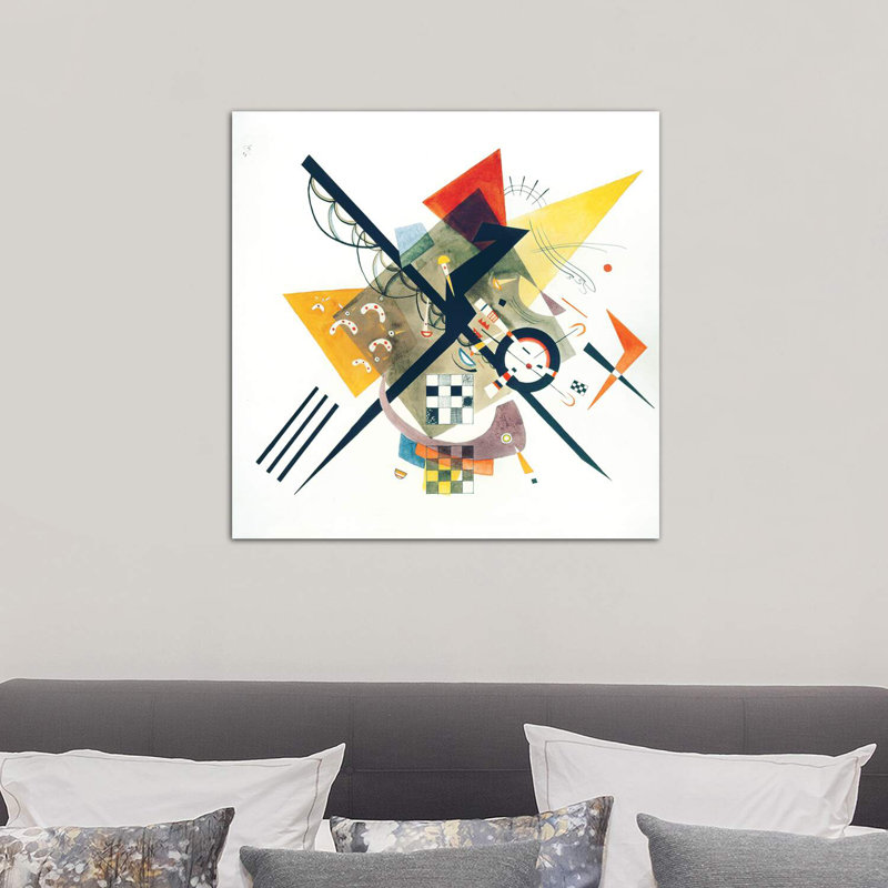 Study For On White II, 1922 by Wassily Kandinsky - Wrapped Canvas Painting, 66.04 cm H x 66.04 cm W x 1.91 cm D