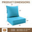 Coussin de siège / dossier d'extérieur de 6,5 po d'épaisseur-807288697