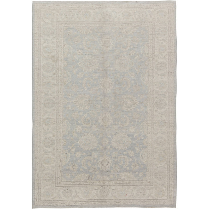 Modern One-of-a-Kind Rectangle 6' x 8'9" New Age Rectangle Wool Area Rug in