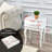 Reva Small White Victorian Nightstand End Table with Storage