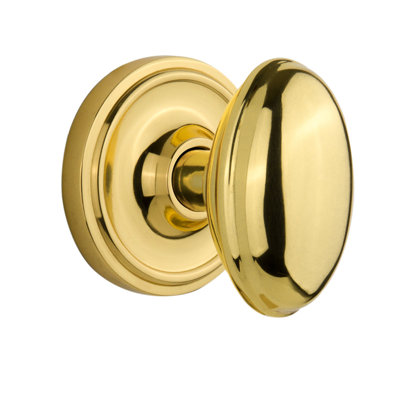 Bouton de porte de mortaise intérieure avec rosette classique homestead