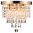 Cheyan 5-Light 11" Crystal Chandelier Ceiling Light Fixture with Flush Mount-1822109866