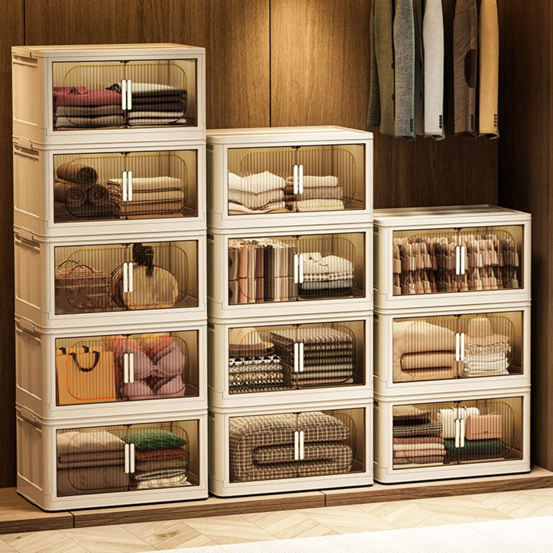19.69" Side Wide Folding Storage Cabinet