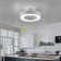 Sleep Under The Stars: Elegant Moon & Star Ceiling Fan Low Profile Marhan With Lights And Remote Control