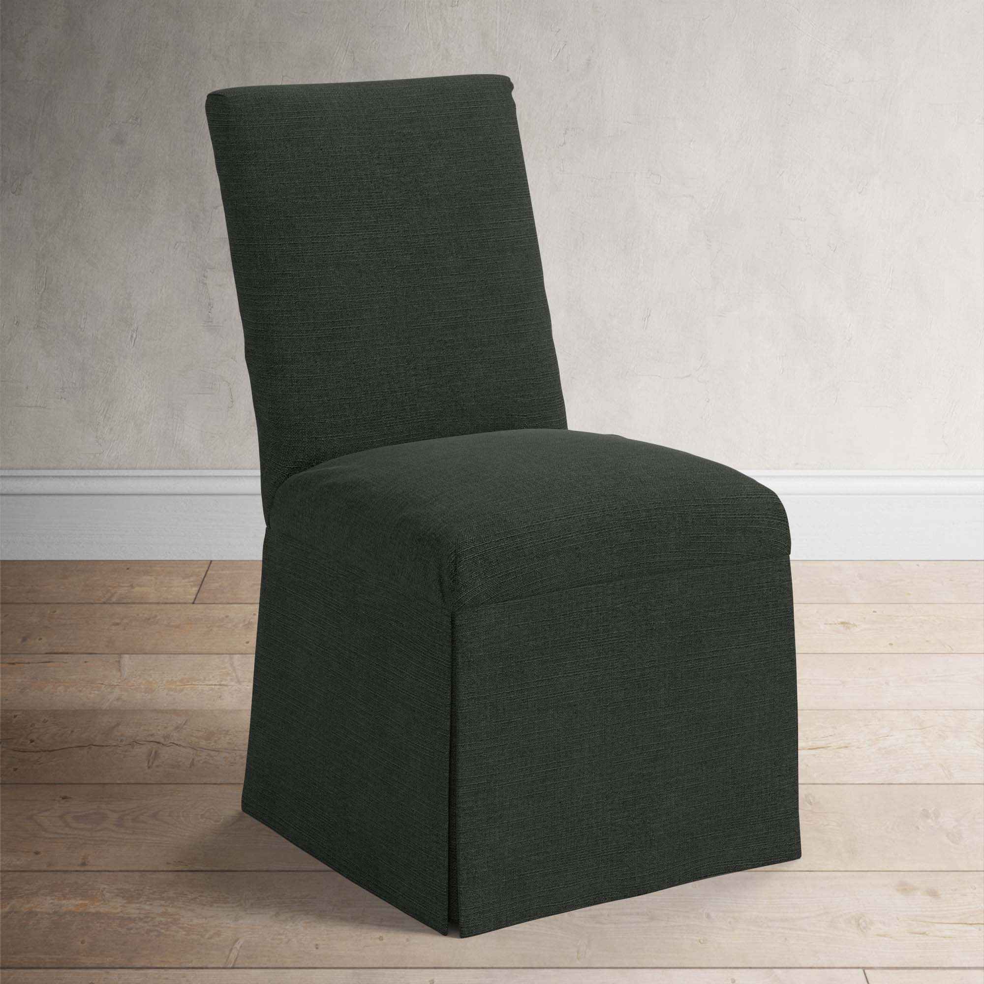 Ivanka Parsons Dining Chair, Classic Black Linen