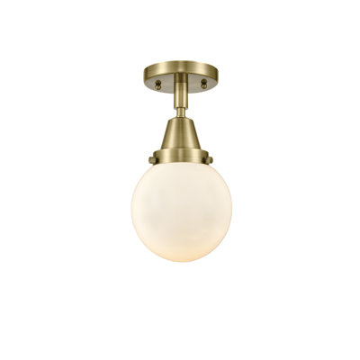 Alphonsa Glass LED Flush Mount
