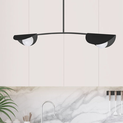 Luminaire suspendu linéaire unique à 2 lumières Gamora