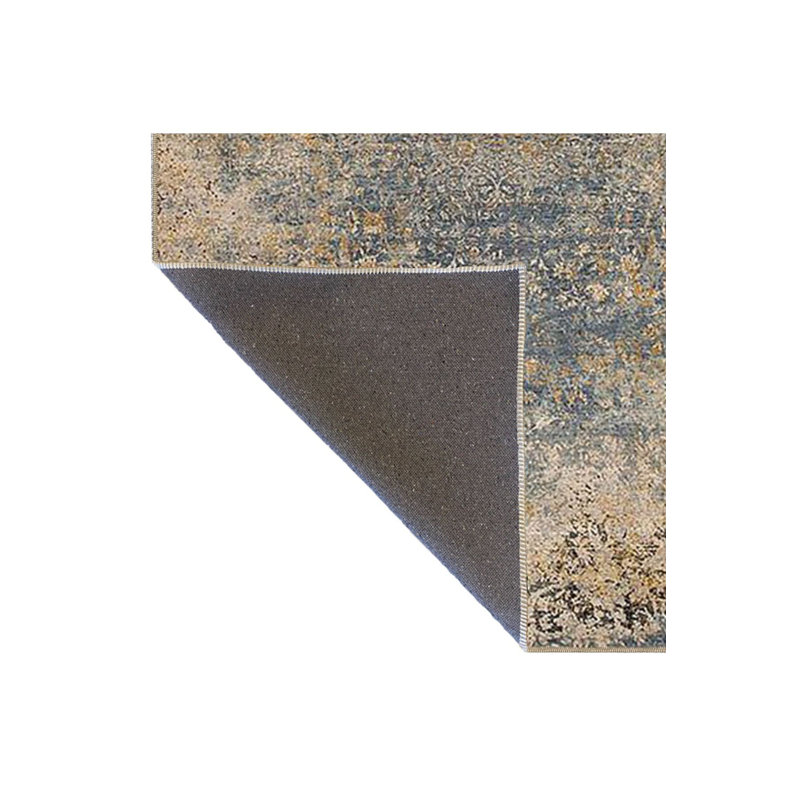 Abstract Pattern Vintage Decorative Machine Washable Area Rug, Square 4'11"