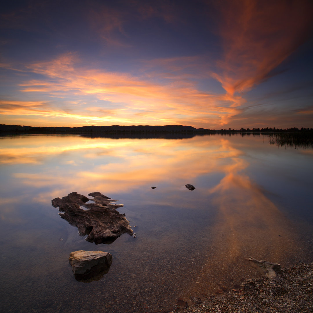 Sonnenuntergang See - Leinwandbild