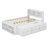 Full Bed With Bookcase Headboard – Under-Bed Storage Drawers & Bed End Storage Case Included-807336670