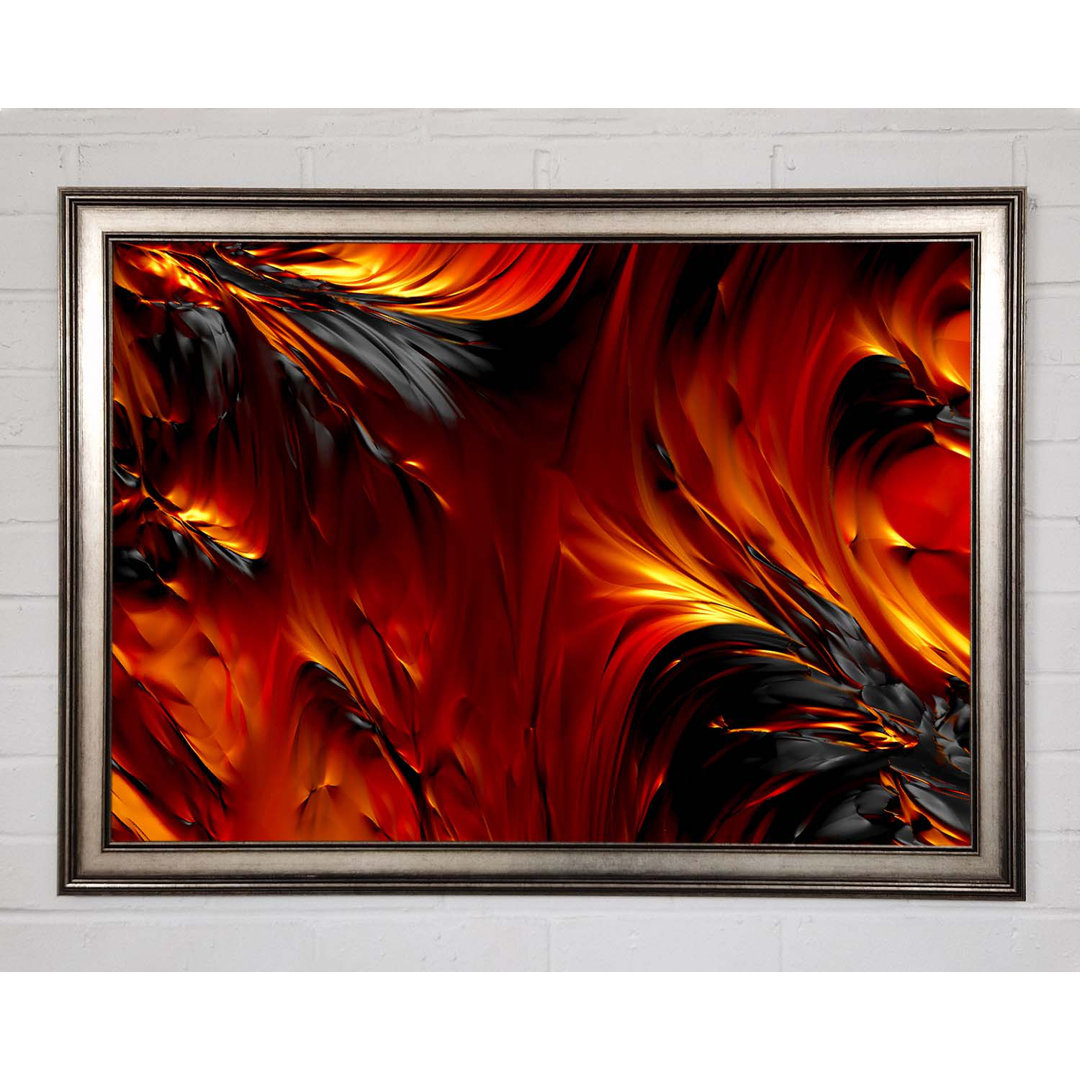 Lava Beauty Gerahmter Druck Wandkunst