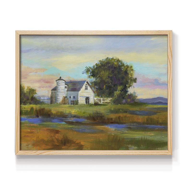 Down by the Barn -Framed Print - Restickable