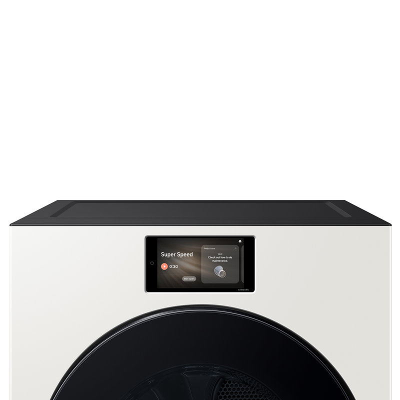 Samsung 7.6 cu. ft. Bespoke AI Ultra Capacity Front Load Electric Dryer with AI Home and AI OptiDry+ in Ivory, Ivory
