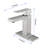 Single Handle Bathroom Faucet Featuring Pop - Up Drain And Overflow, Stainless Steel Body, Brushed Nickel Color, Smooth Water With Bubbles, Leak , Quick Assembly Overflow Function, Build, Less ,-124241872