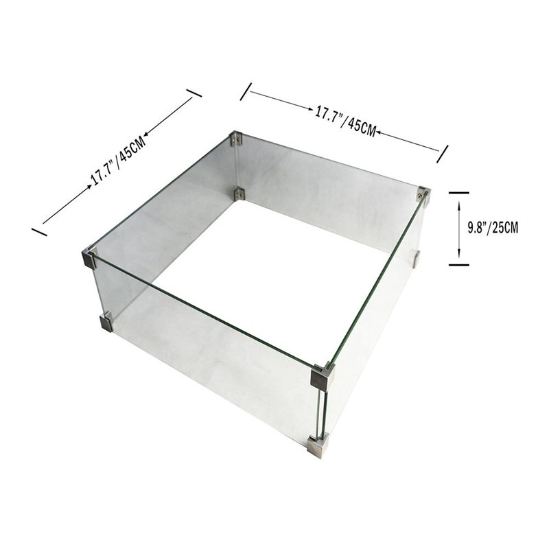 17.7'' Square Glass Spark Screen
