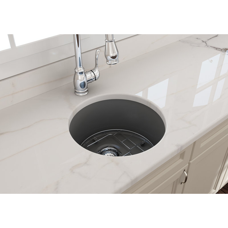 18.5'' L Kitchen Sink, Glossy White