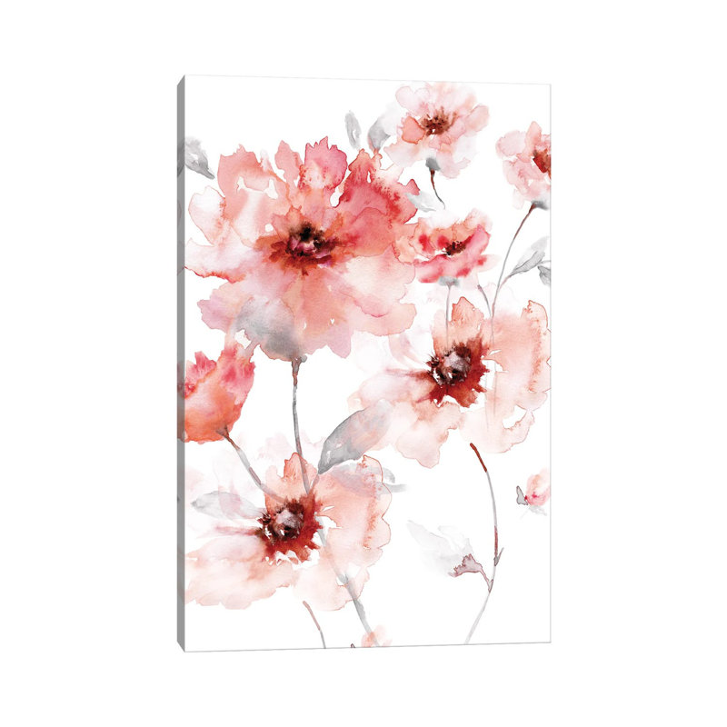 Translucent Blush I by Nan - Wrapped Canvas Painting, 20.32 cm H x 30.48 cm W