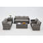 Ensemble de conversation en osier / rotin pour 7 personnes avec coussins Aun-1018763149-1057156538