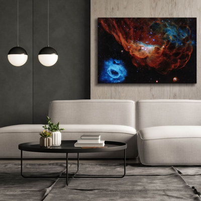 'The Cosmic Reef NGC 2014 and NGC 2020' by Hubble Space Telescope, Canvas Wall Art