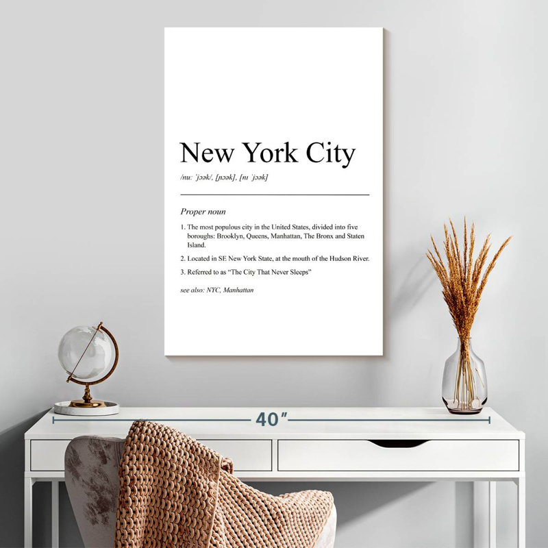 Définition Sirci NYC, H 30 po x l 20 po