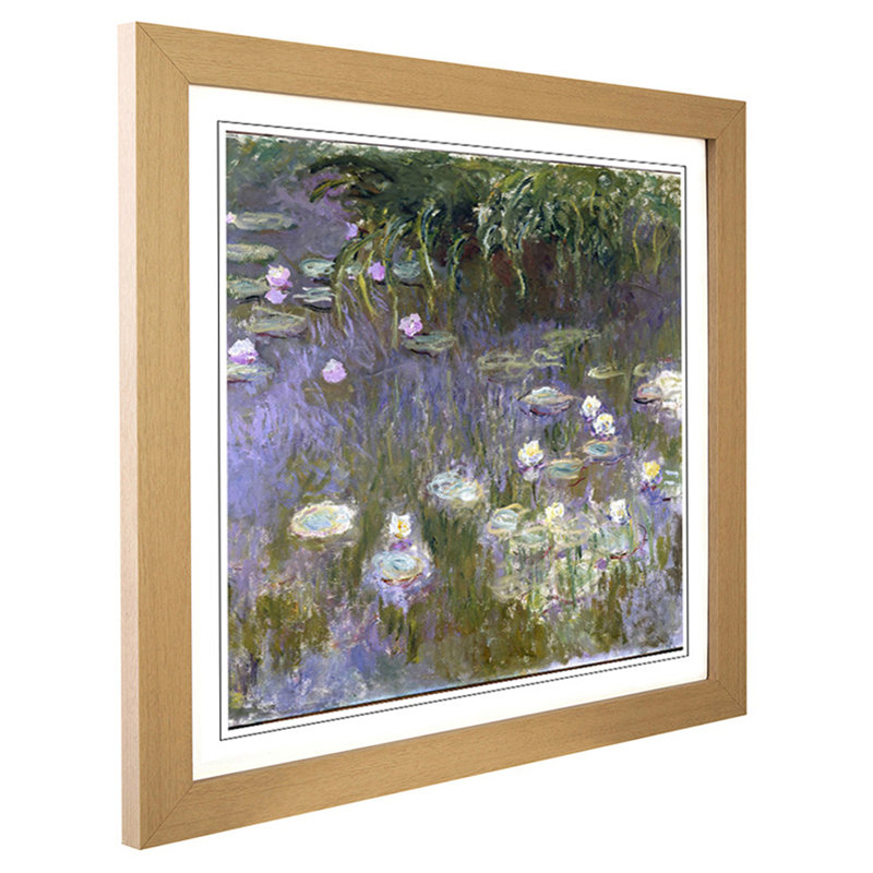 Claude Monet - Single Picture Frame Painting, Oak