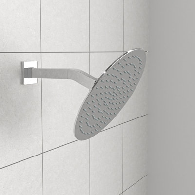 Bras de douche en acier inoxydable à angle réglable pour pommes de douche à pluie - Idéal pour les salles de bain modernes