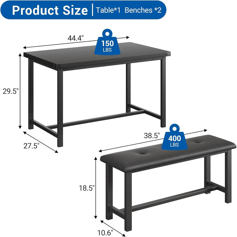 Dining Set, Black