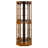 72"h Oak Curio Cabinet With Lights, Mirrored, Adjustable Shelf Unit 6 Shelves,-801753790
