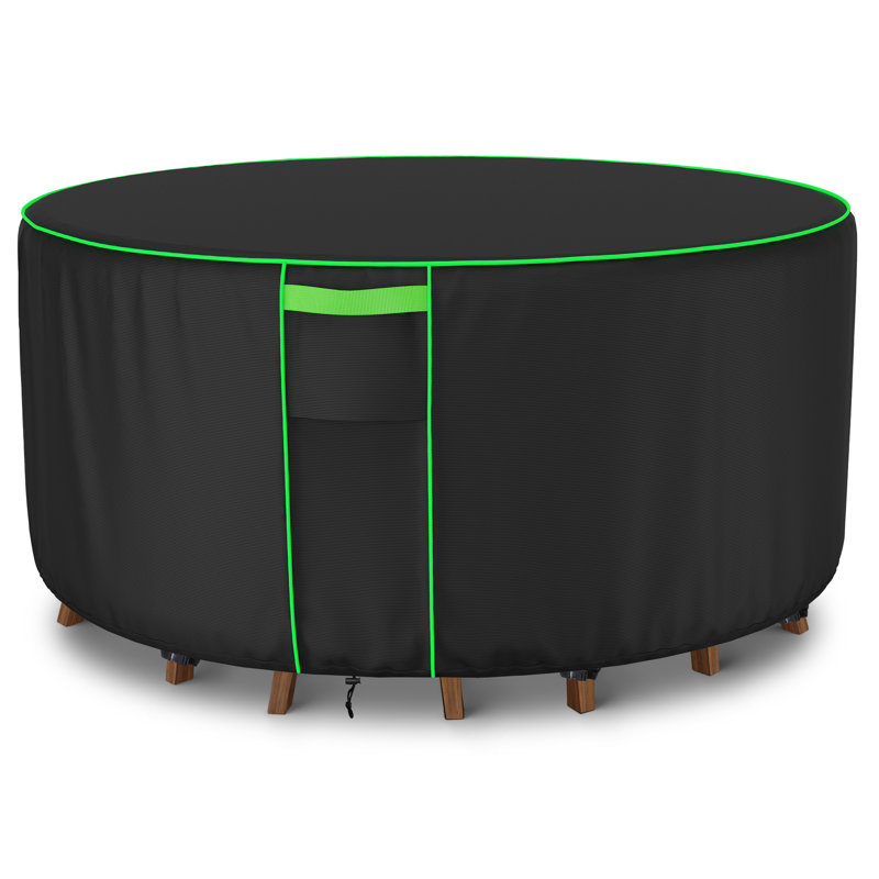 Housse de table ronde pour l'extérieur, H 28 po x l 72 po x P 72 po