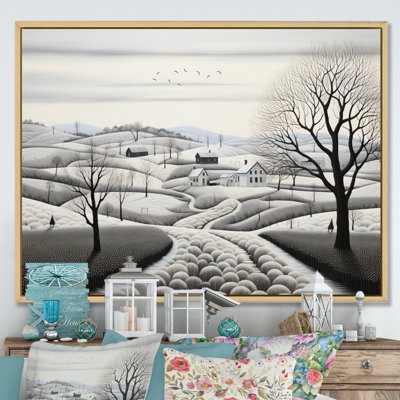 Maryly " Winter Farm Monochrome Harvest III "