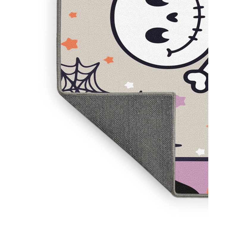 Tapis de vacances d'Halloween The Holiday Aisle®, Rectangulaire 2 pi x 3 pi