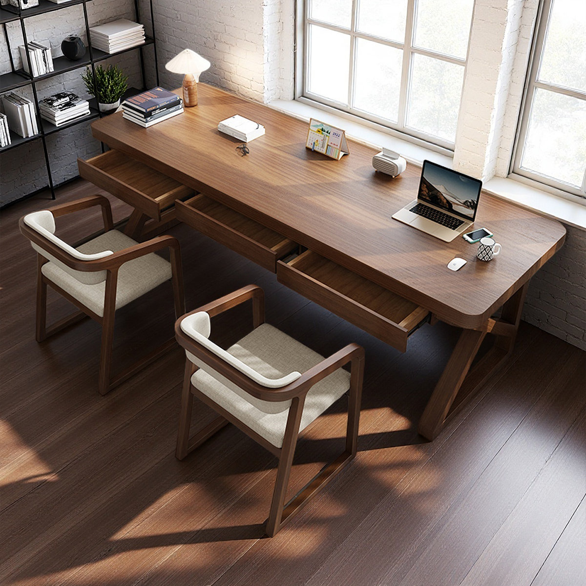 Hokku Designs Modern Versatile Rectangular Pine Wood Desks - Wayfair Canada