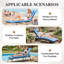 Sun Lounger Cushions for Garden, 63x200x8 cm-106147922