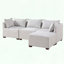 Repose-pieds modulaire moderne avec tissu performant