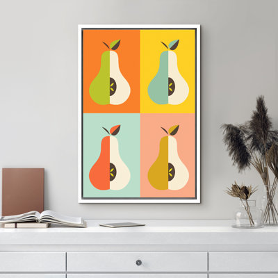Abstract Colorful Pear Canvas Prints Home Artwork Decor for Living Room,Bedroom X19