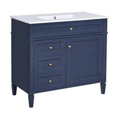 Meuble-lavabo 36 po avec lavabo en céramique