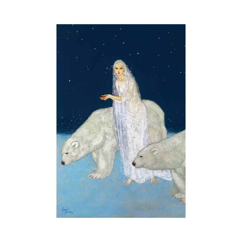 The Ice Maiden, 1915 by Edmund Dulac - Wrapped Canvas Painting, 20.32 cm H x 30.48 cm W