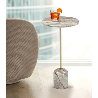 Atelier de table d'appoint en marbre