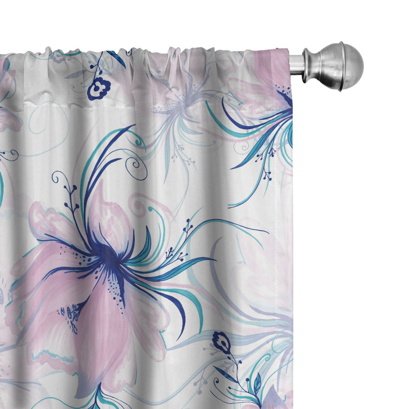 Semi Sheer Curtain Pair, 28" W x 63" L