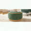 Round Storage Ottoman with Reversible Lid and Solid Wood Base-1419584960