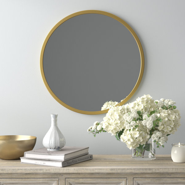 20 X 21 Arch Ornate Accent Wall Mirror Antique Brass - Head West : Target
