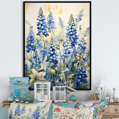 Blue Bonnets Tranquility IV, reproduction d'art sur toile