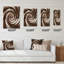 Horloge murale abstraite chocolat et chocolat-597604749