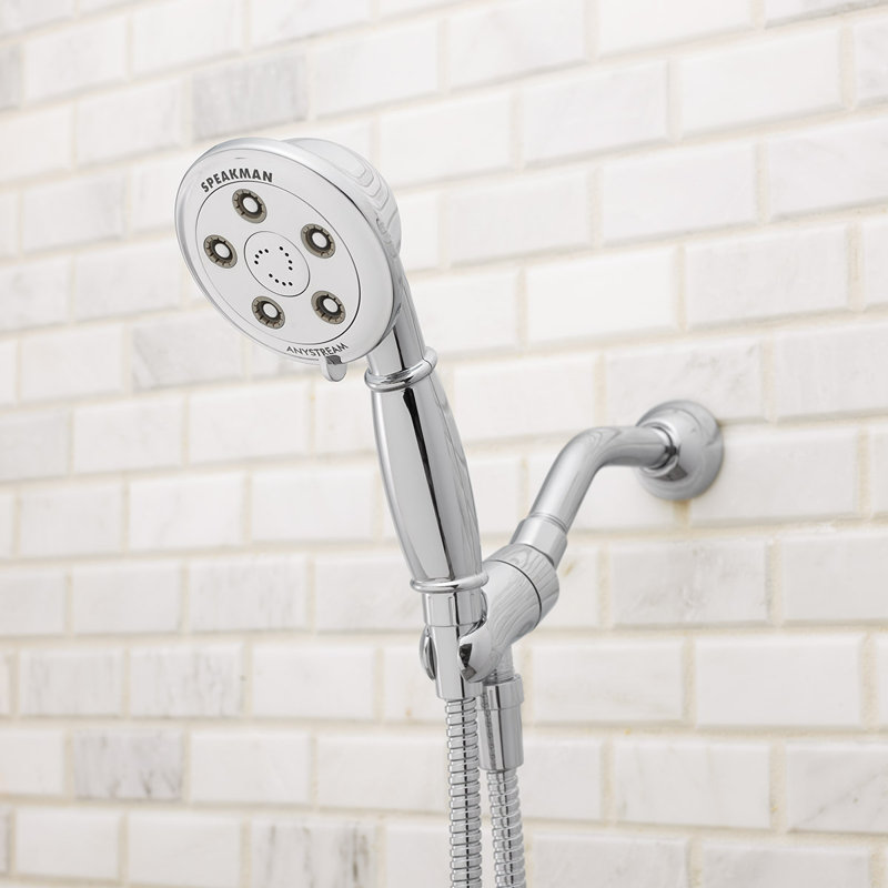 Pomme de douche à main gpm multifonctions avec auto-nettoyage 1,75 Alexandria, Chrome poli