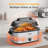 Electric Roaster Oven with 3 Buffet Server，Silver-1852677847-1852677840