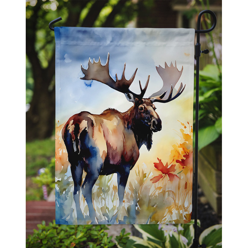 Drapeau de jardin en polyester double face H 15,5 po x l 11,25 po